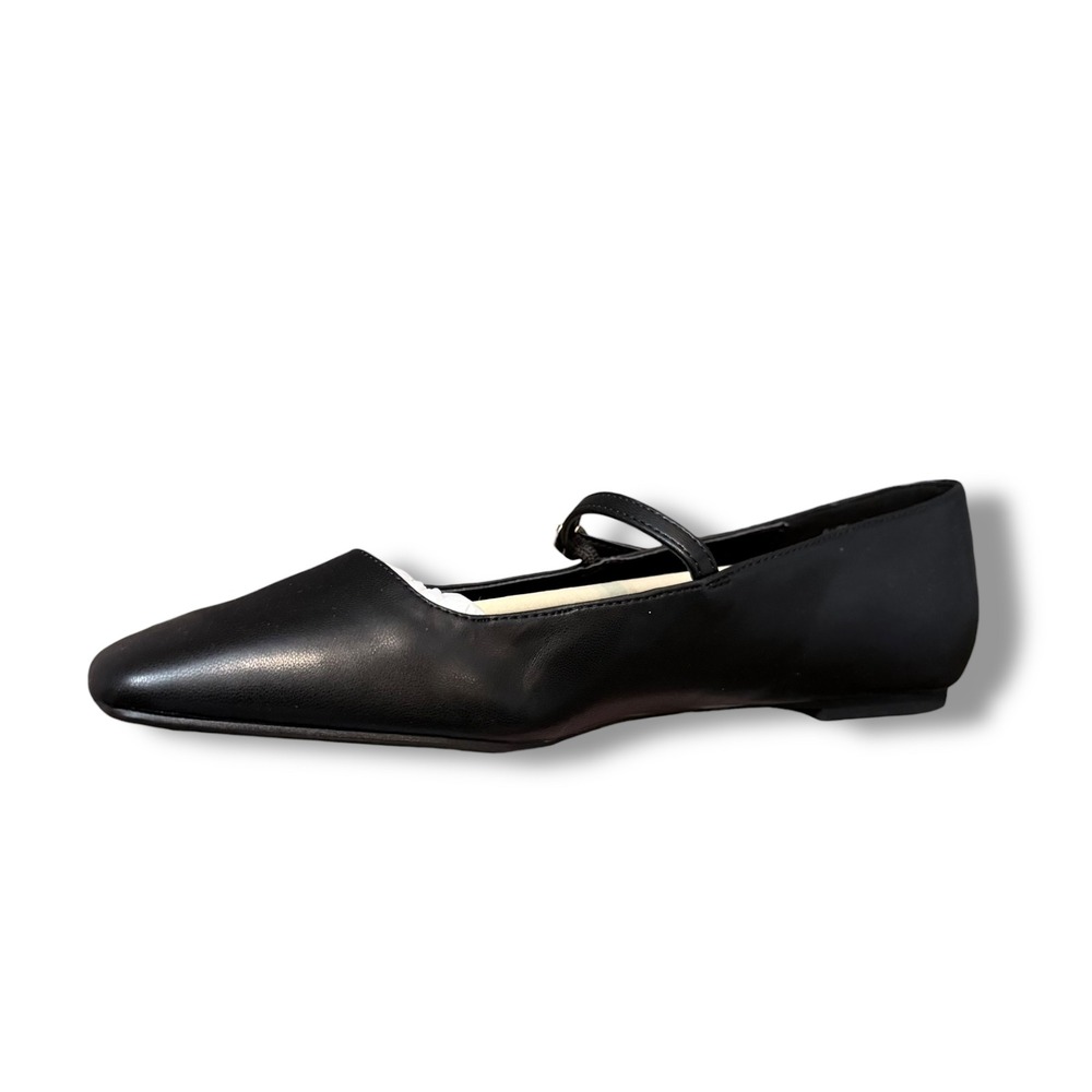 JustFab Ellidy Black Pointed Toe Mary Jane Flats Women Size 8.5 - Picture 13 of 16